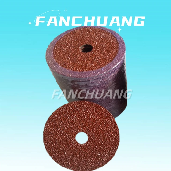 5'' Angle Grinder Sanding Disc Aluminum Oxide Resin Fiber With 7/8'' Arbor