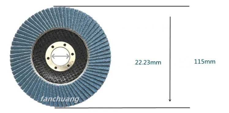 dimension of flap discs dimension of flap discs