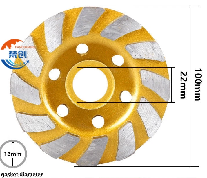 100mm diamond turbo wheel